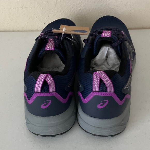 Asics Women's Dark Blue and Purple Athletic Shoes - Picture 3 of 5